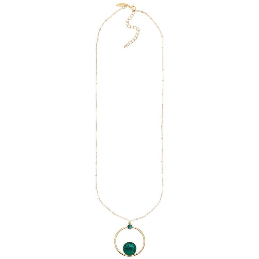 Style & Co Gold Necklace with Green and gold tone circle necklace